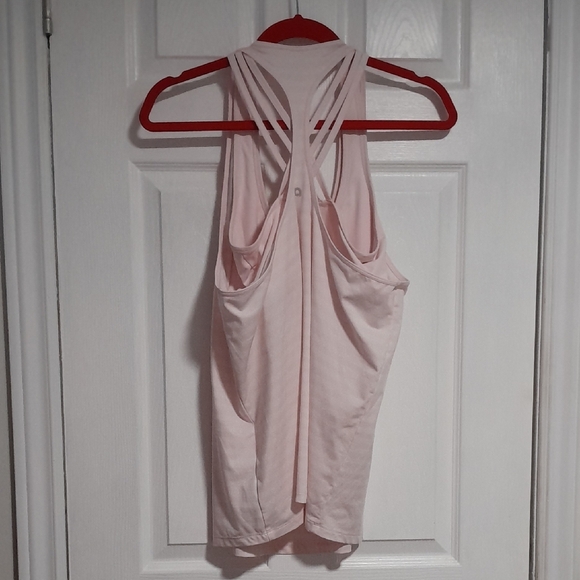 Pink Backless Tank Top with Strappy Detail - Picture 7 of 7